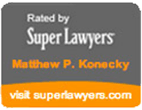 Logo Recognizing The Law Office of Matthew Konecky, P.A.'s affiliation with Super Lawyers